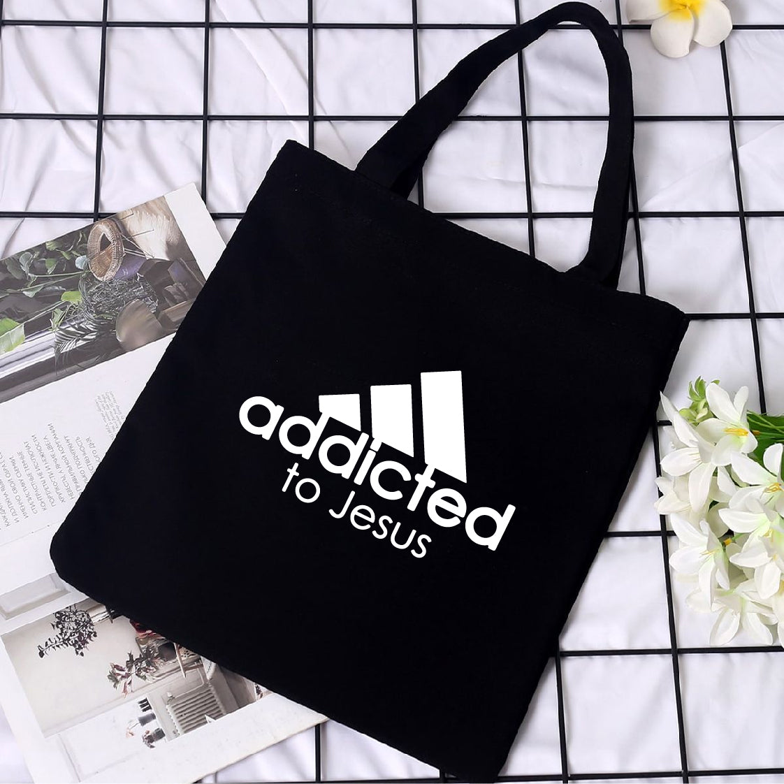 Addicted To Jesus Tote Bag